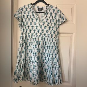 Madison Mathews Block Print Dress